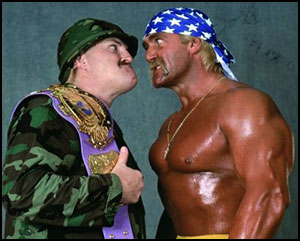Sgt Slaughter - Hulk Hogan - historyofwrestling.com